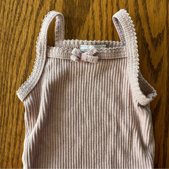Jamie Kay Organic Cotton Modal Singlet Bodysuit in Blossom, size 3-6M - Picture 10 of 10